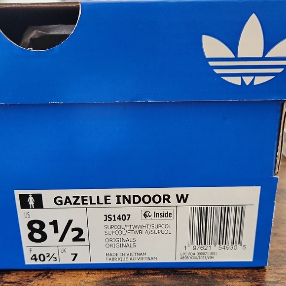 Adidas Gazelle Shoes 8.5 Blue Fusion NIB - Picture 9 of 10